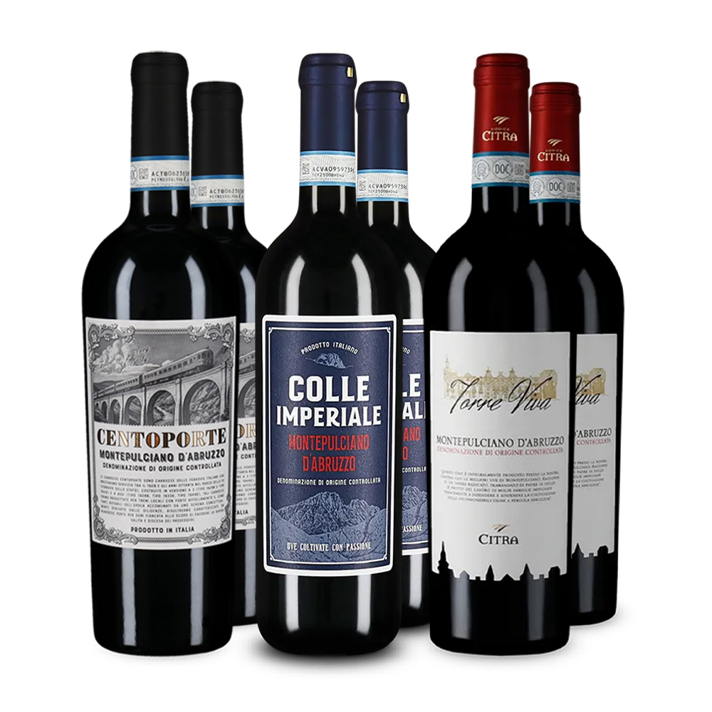 Montepulciano d'Abruzzo v degustačnom balení