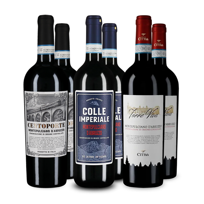 Montepulciano d'Abruzzo v degustačnom balení