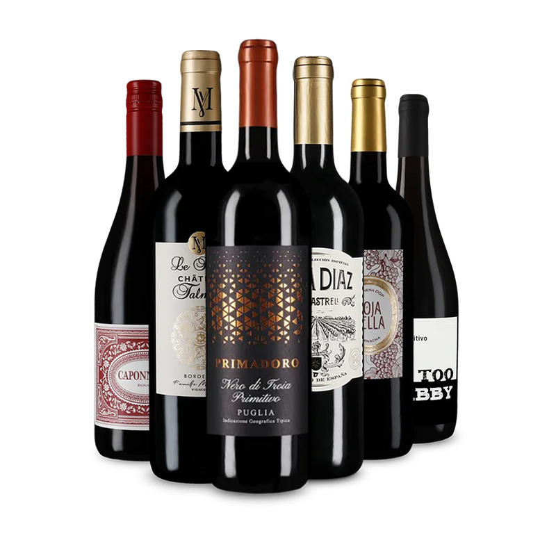 Medzinárodné červené vína: zlatý balíček víťazov – Gold