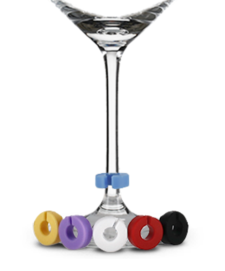 Rozlišovače na poháre okrúhle 6 ks