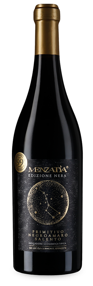 Menzatìa Primitivo Negroamaro Edizione Nera 2024 – Gold