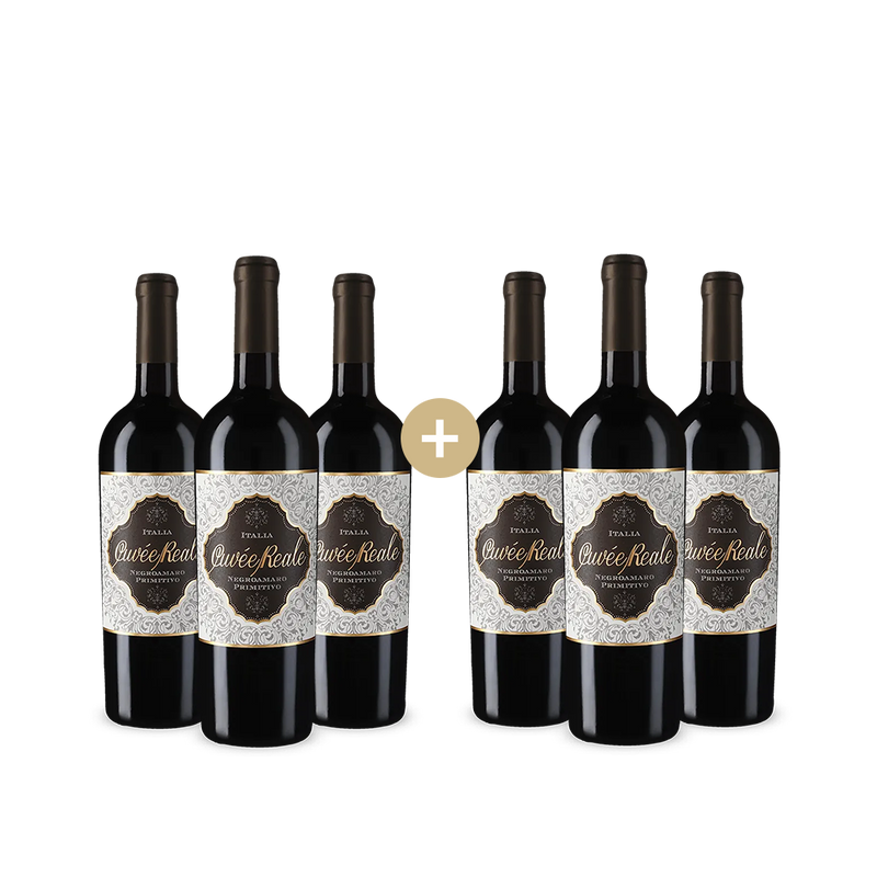 3+3 fľaše Cuvée Reale Negroamaro Primitivo 2024 – Gold
