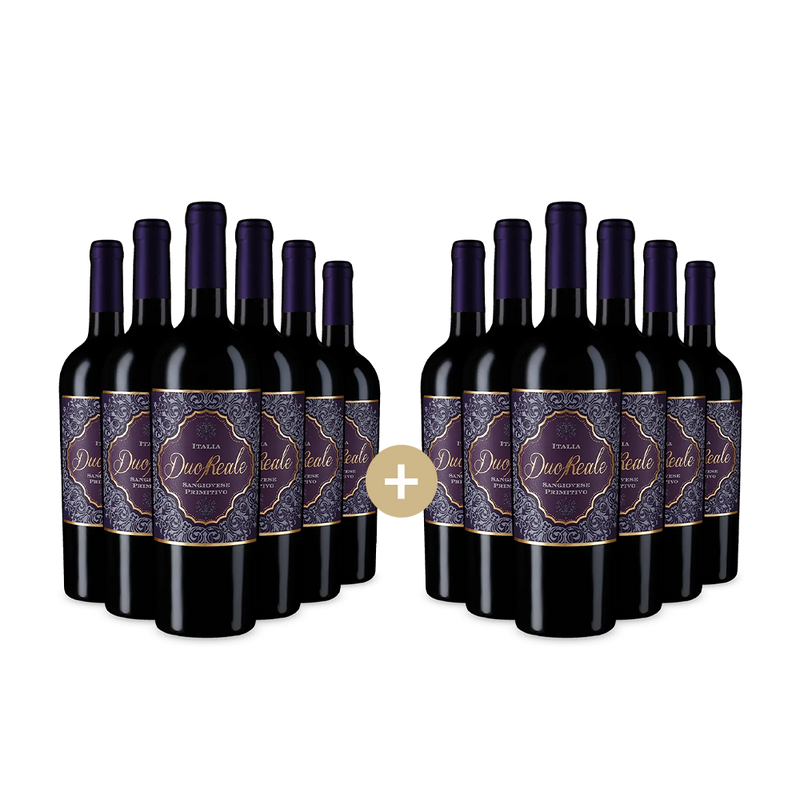 6+6 fliaš Duo Reale Sangiovese Primitivo 2024 – Gold