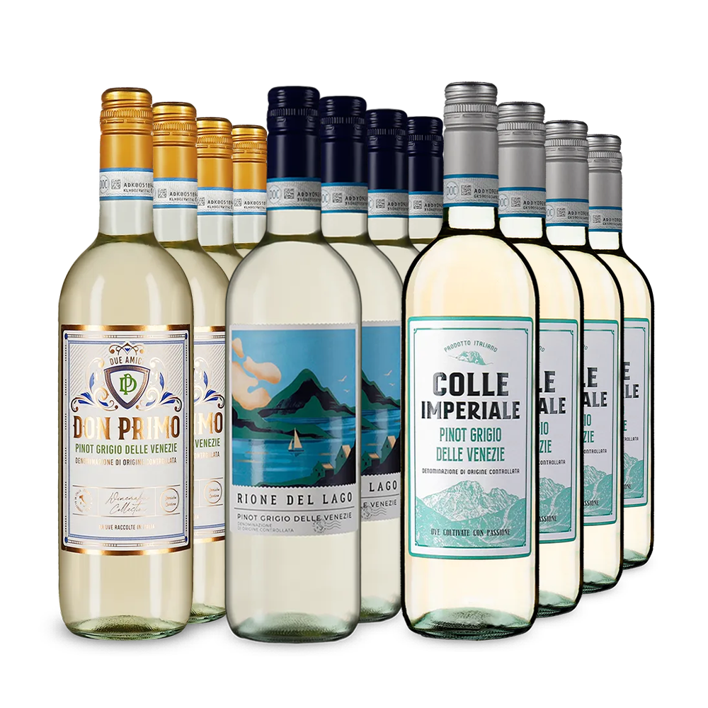 Pinot Grigio XXL: Zlatom ocenené kúsky v balení 3x4 – Gold