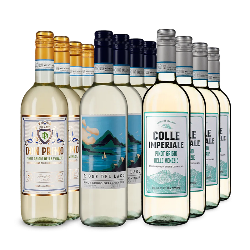 Pinot Grigio XXL: Zlatom ocenené kúsky v balení 3x4 – Gold