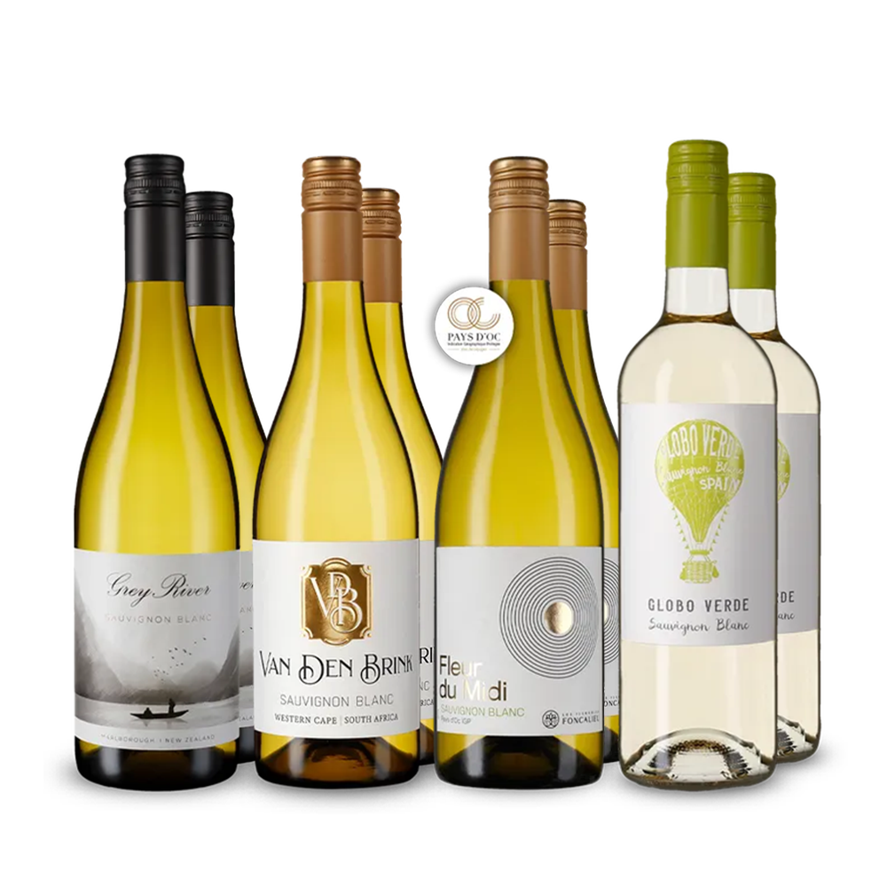 Medzinárodné skvosty Sauvignonu Blanc v balení 4x2 – Gold