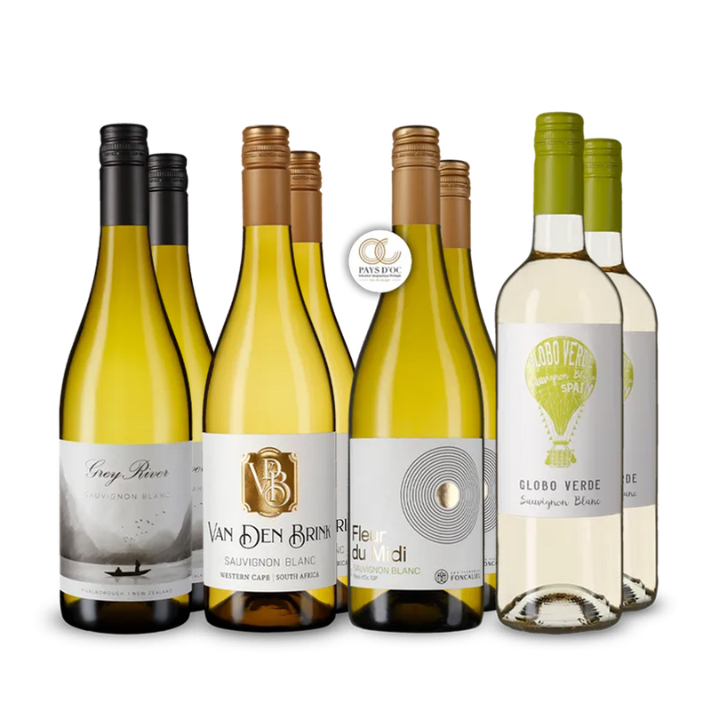 Medzinárodné skvosty Sauvignonu Blanc v balení 4x2 – Gold