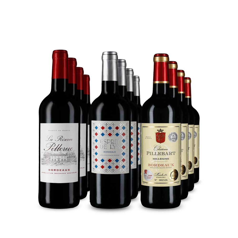 Zlatom ocenené Bordeaux v balení 3x4