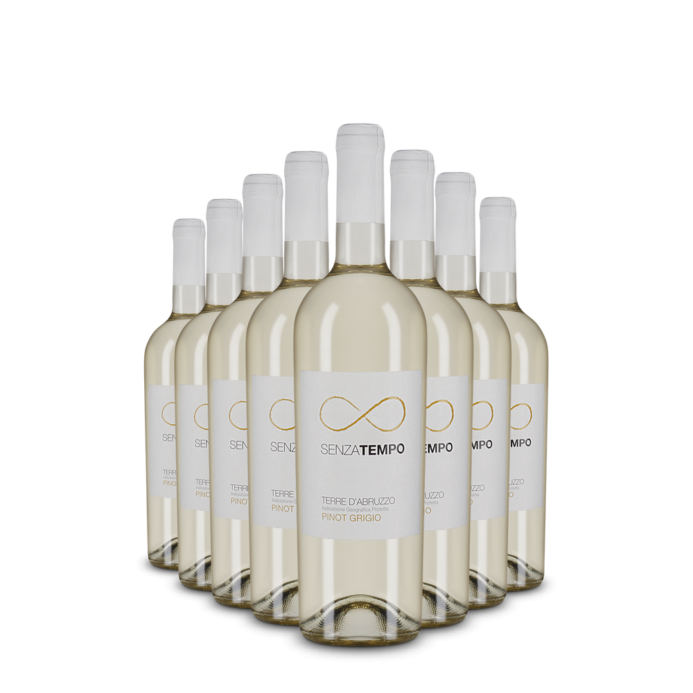 8 fliaš Senza Tempo Pinot Grigio 2025 – Gold