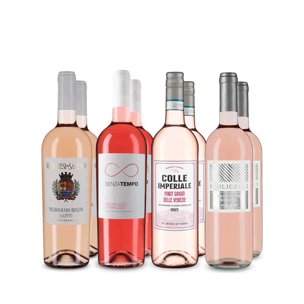 Vynikajúce talianske Rosé v balení 4x2 – Gold