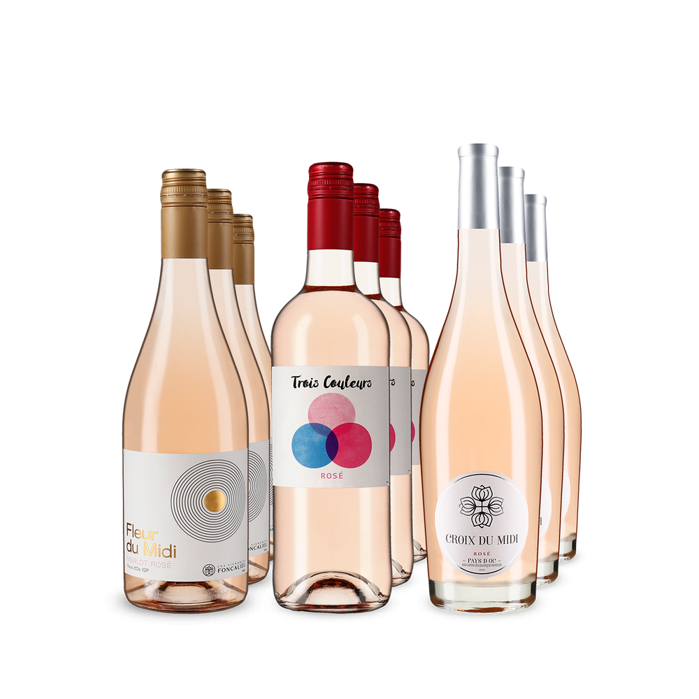 Hviezdne francúzska Rosé v balení 3x3 – Gold