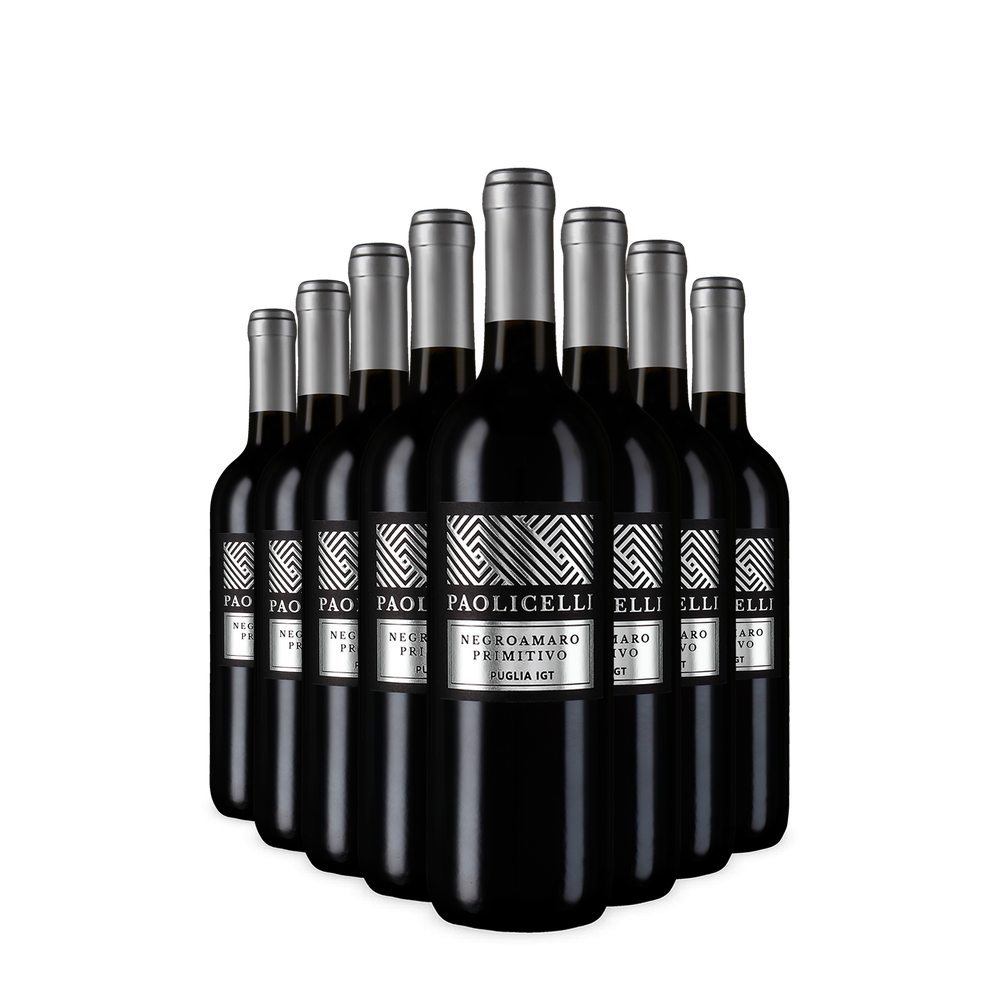 8 fliaš Paolicelli Negroamaro Primitivo 2025 – Gold