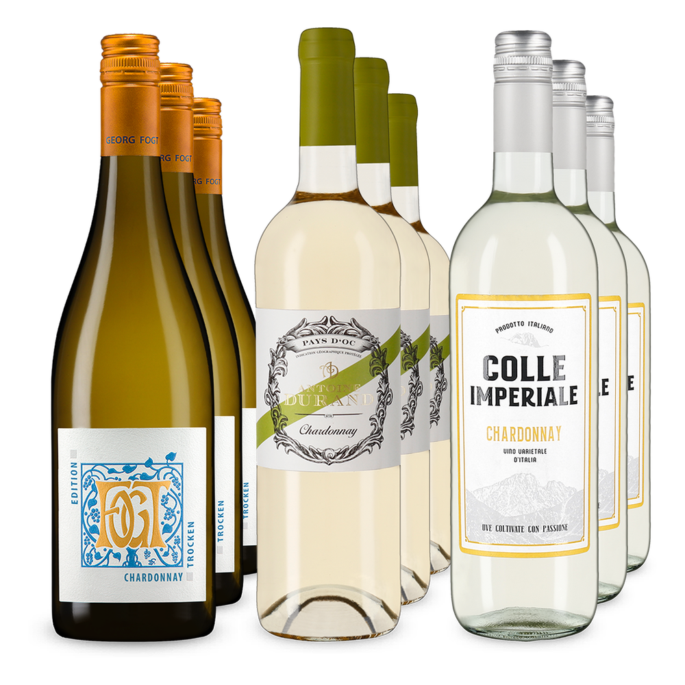 3x3 Chardonnay trio z troch krajín