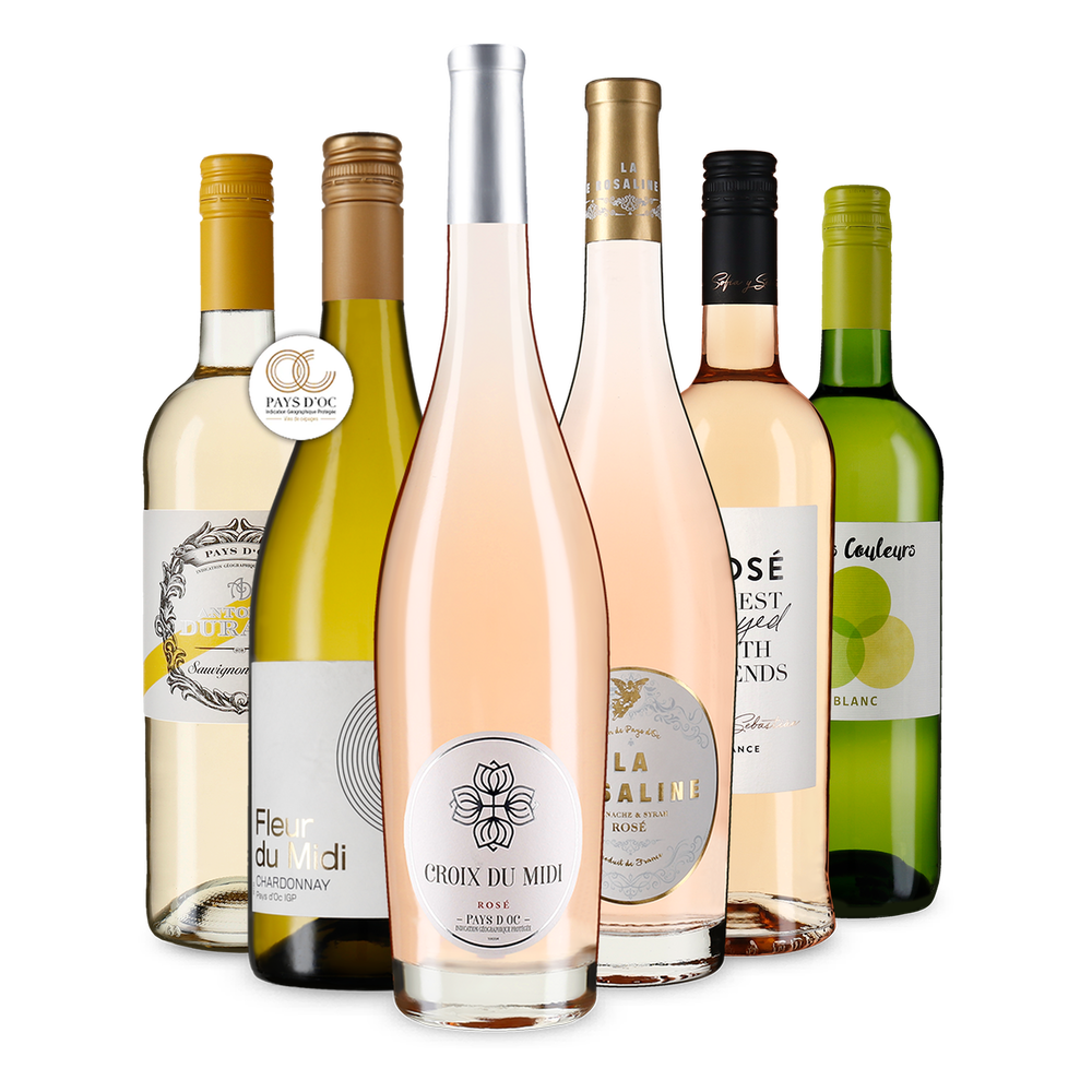 6x1 Francúzske obľúbené biele & rosé